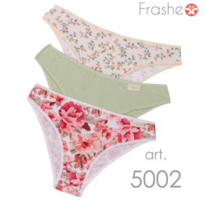 PACK X3 VEDETINA ALGODON Y LYCRA ESTAMPA VINTAGE FRASHE 5002E