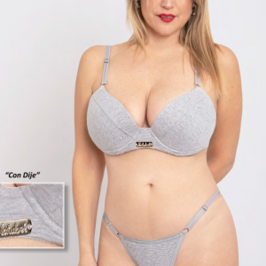 CONJUNTO TAZA SOFT C/ BASE Y DIJE LESS REGULABLE ALGODON Y LYCRA NATUBEL 97E
